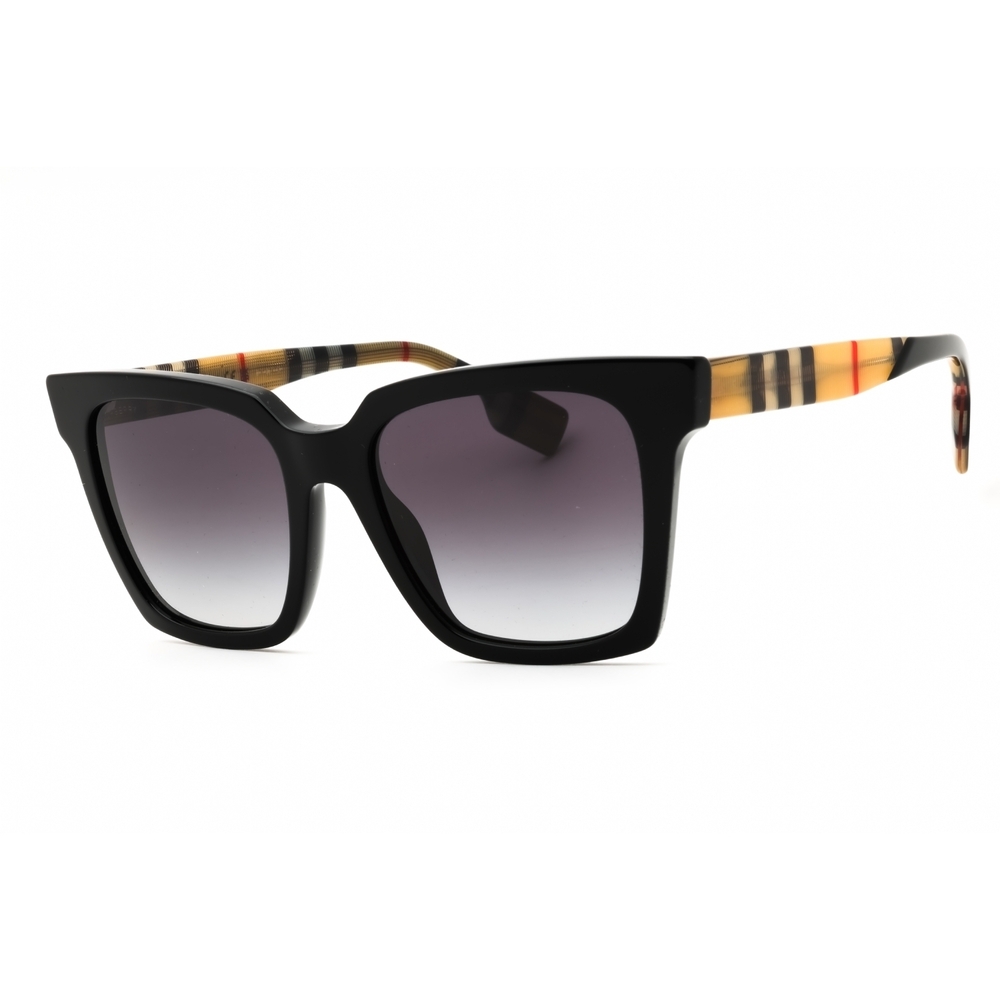 NWT Burberry 0BE4335-39298G Black Rectangle 53mm Sunglasses